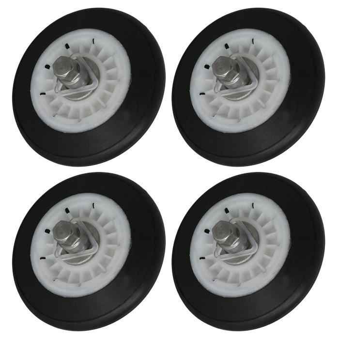 4Pieces 2701044 Drum Roller Replacement for LG CDE3379WD Dryer Machine