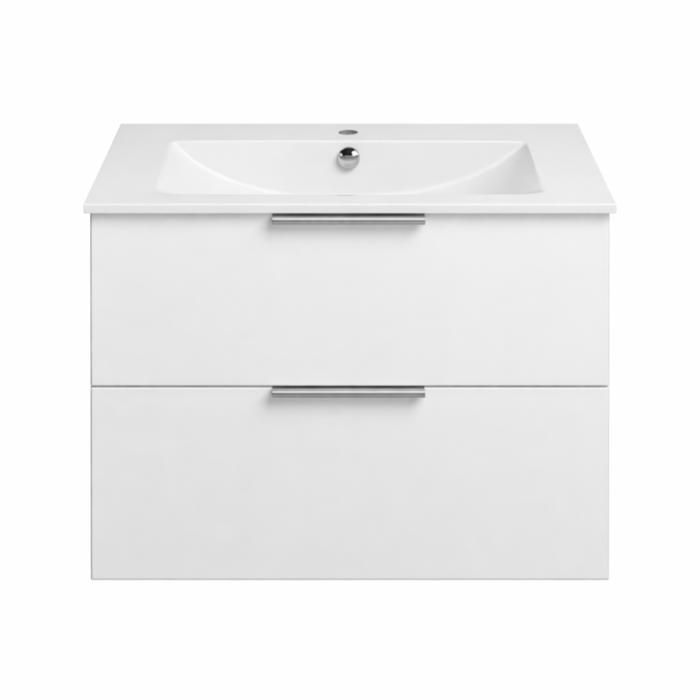 Meuble vasque 90 cm BURGBAD Olena blanc brillant Meuble vasque 90 cm BURGBAD Olena blanc brillant