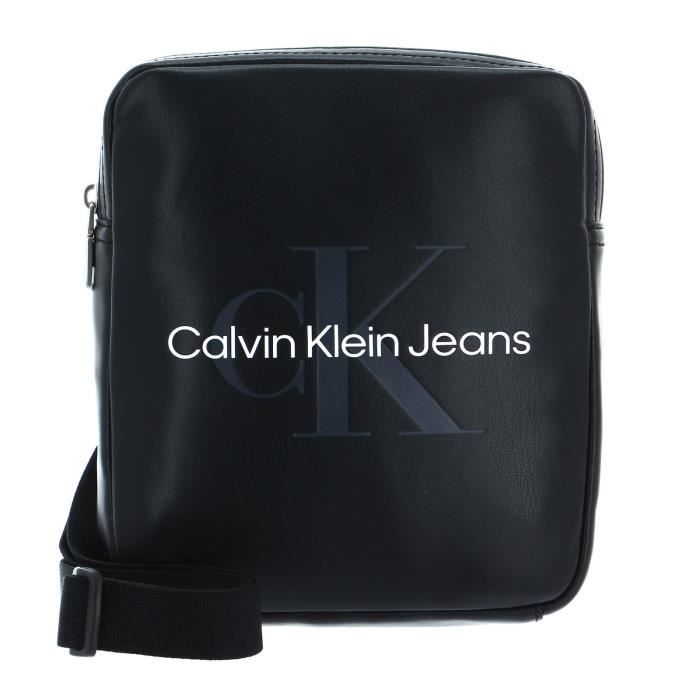 Calvin Klein CKJ Monogram Soft Reporter 18 S Black [196782] - sac à épaule bandoulière sacoche