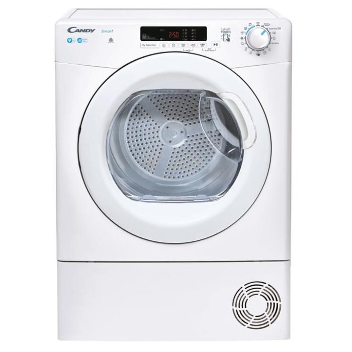 Sèche linge Condensation CSEC9DG-S - CANDY - 9 kg - Blanc - Départ Différé - Connectivité NFC