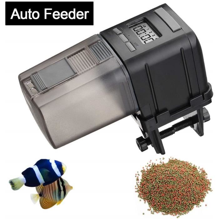 Meilleurs prix pour Distributeur Automatique de Nourriture pour Poissons, avec Affichage LCD et réglage du Temps de Puissance