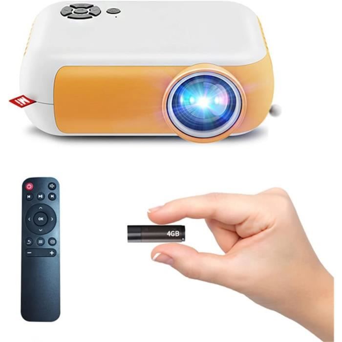 Mini Projecteur De Téléphone, Projecteur Portable 1080P Full Hd 2000