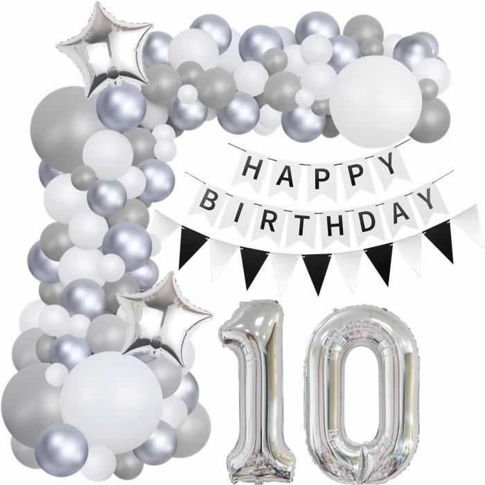Déco Anniversaire Gamer 10 Ans - Kit Ballons Jeu Vidéo Bleu Pour Garçon