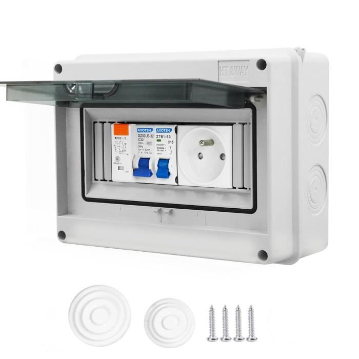 Coffret électrique De Chantier Bals – 6 Prises 16A + Disjoncteur Différentiel 30mA – Neuf