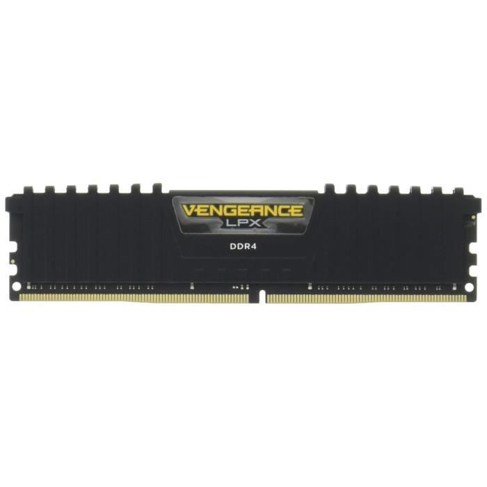 Top achat Memoire PC Corsair Vengeance LPX 32Go (2x16Go) DDR4 2666MHz C16 XMP 2.0 Kit de Mémoire Haute Performance - Noir pas cher