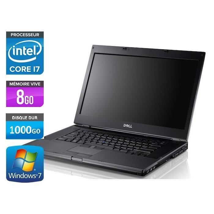 Top achat PC Portable Dell Latitude E6410 - Core i7 -8Go -1000Go - Webcam pas cher