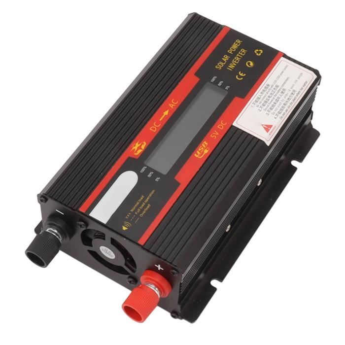 Onduleur De Voiture 4000W 12V à 220V, Affichage LED, Double USB, Petit