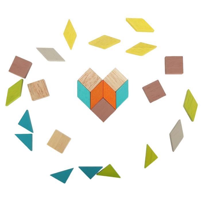 Acheter Colour Block Puzzle - Bleu - Casse-tête en bois - Professor Puzzle - Monsieur Dé