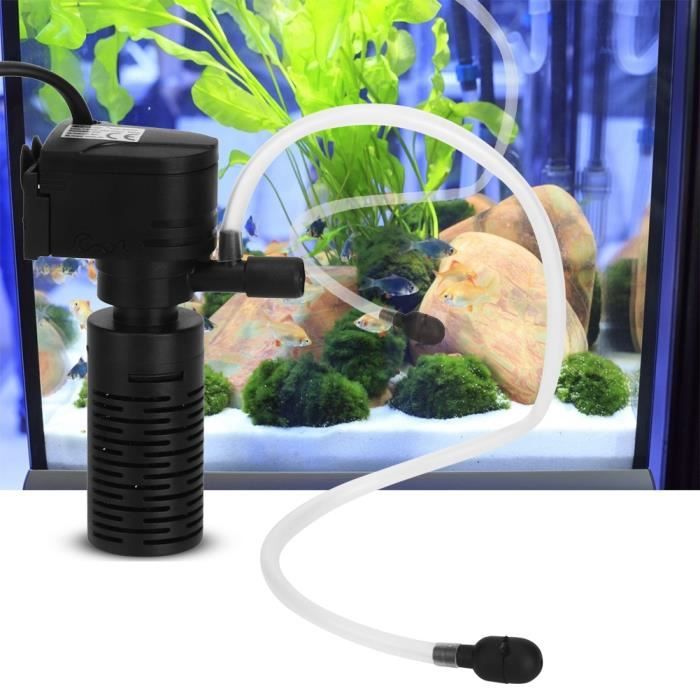 Pompe de filtre d'aquarium Mini réservoir de poissons d'aquarium pompe de filtre à oxygène à faible jet d'eau HX-200L En Stock FA001