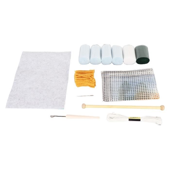 Lot Vintage 23 Pelotes Bucilla Acrylique – Laine Prédécoupée Pour Tapis Au Crochet