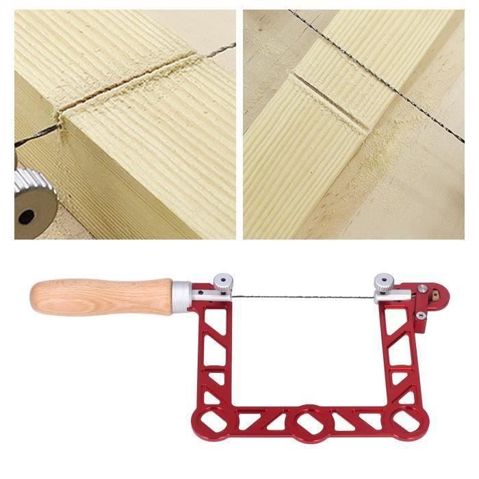 Scie à chantourner manuelle 285 mm – M701W – Pour bois dur – Amplitude de 285 mm – Poignée en bois pour confort d'utilisation – - C93980