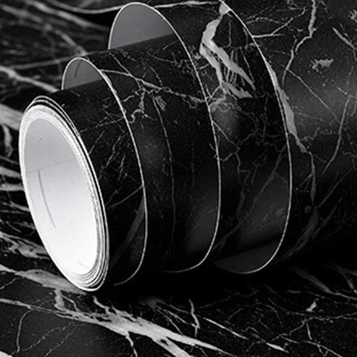 Carta Adesiva Per Mobili Fantasnight - Effetto Marmo Grigio, 90 Cm X 500 Cm, PVC Autoadesivo