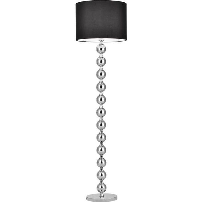 SPHERIC BLACK Lampadaire - Noir - 155 cm x Ø 48 cm