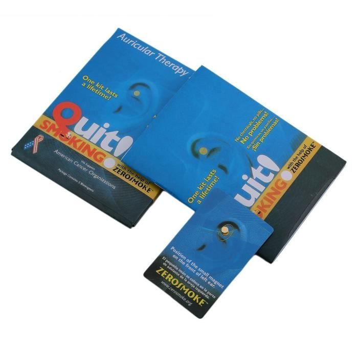 2 Lots D'aimants Anti-tabac Zerosmoke - Pour Acupuncture/ Acupression - Neuf