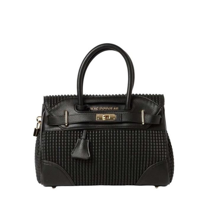 Sac Mac Douglas en Cuir Végétal Pyla Bryan XXS Noir