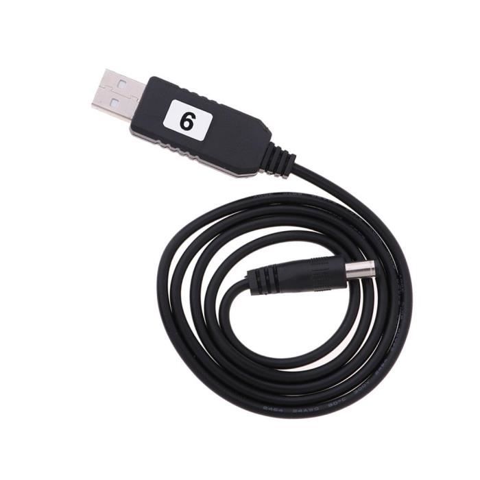 Convertisseur USB 5V Vers 9V/12V RUNCCI-YUN - Câble Avec Affichage LED Et Interrupteur, Max 0.8A/1A, Idéal Pour Routeur Ou Petit Appareil
