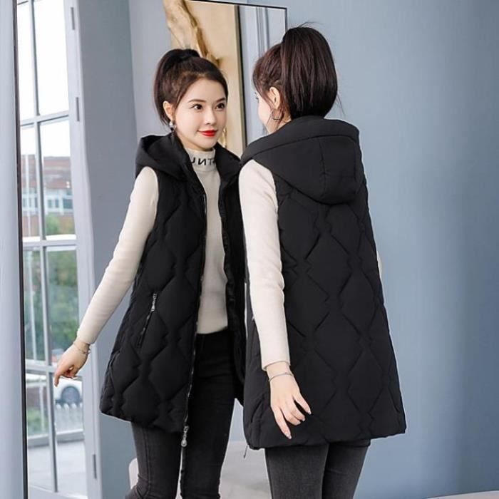 Manteau Femme - Capuche amovible Garder au chaud couleur unie Nouvelle  arrivee Mode Substantiel - Noir YJ Noir - Cdiscount Prêt-à-Porter