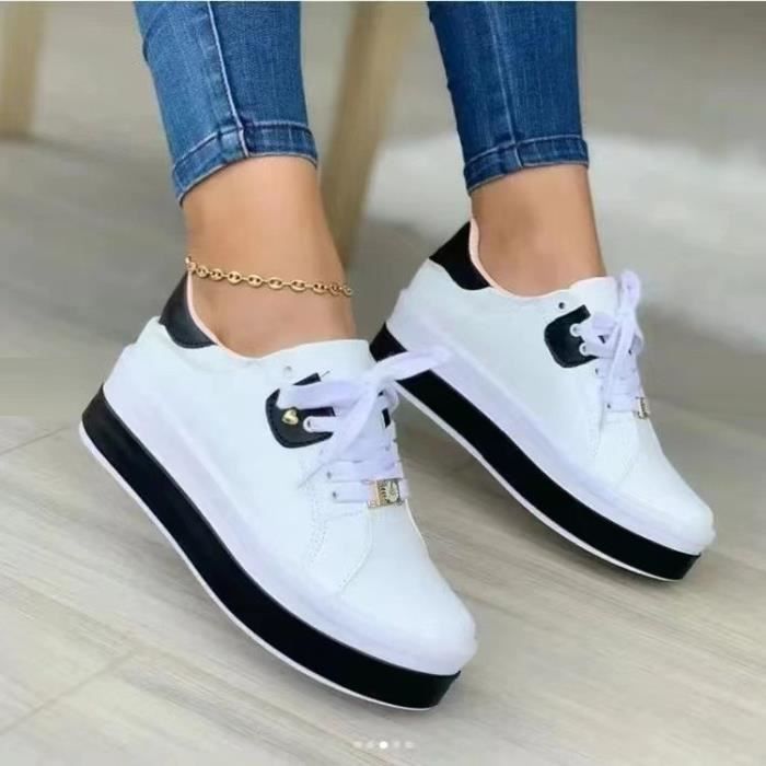 Baskets de luxe décontractées pour femmes, chaussures de course, tennis,  blanches, à la mode, de sécurité, Air, de gymnastique, de Sport à  plateforme - AliExpress