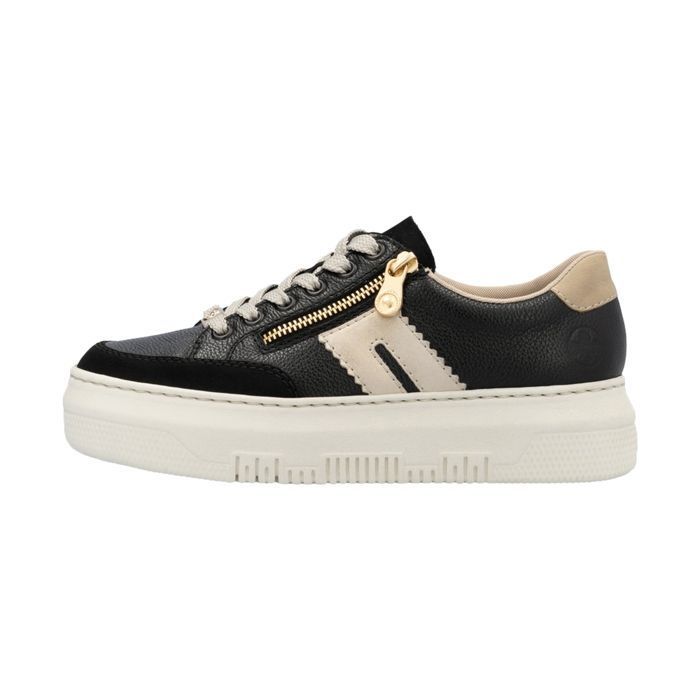 Rieker Basket Basse Cuir Rieker Morelia - Noir