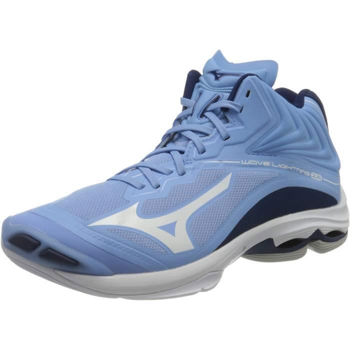 mizuno wave lightning z6 milieu, chaussures de volley-ball femme, dellarblue / blanc / 2768c, 38 eu