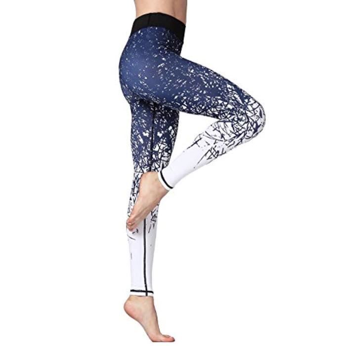 Pantalon De Yoga YUMMIE TUMMIE – Noir, Taille M – Élastique, Rabattable à La Taille – Neuf