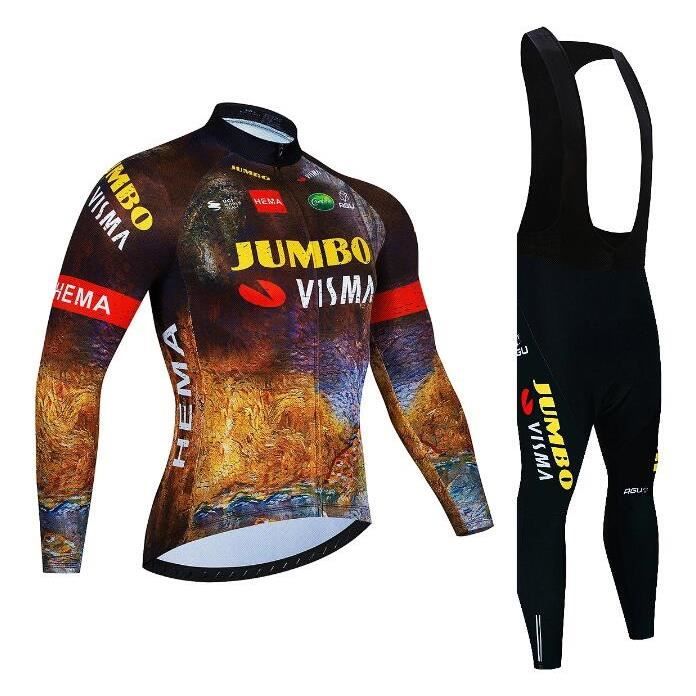 2022 Maillot de Cyclisme Manches Longues Tenue de Cyclisme Homme VTT
