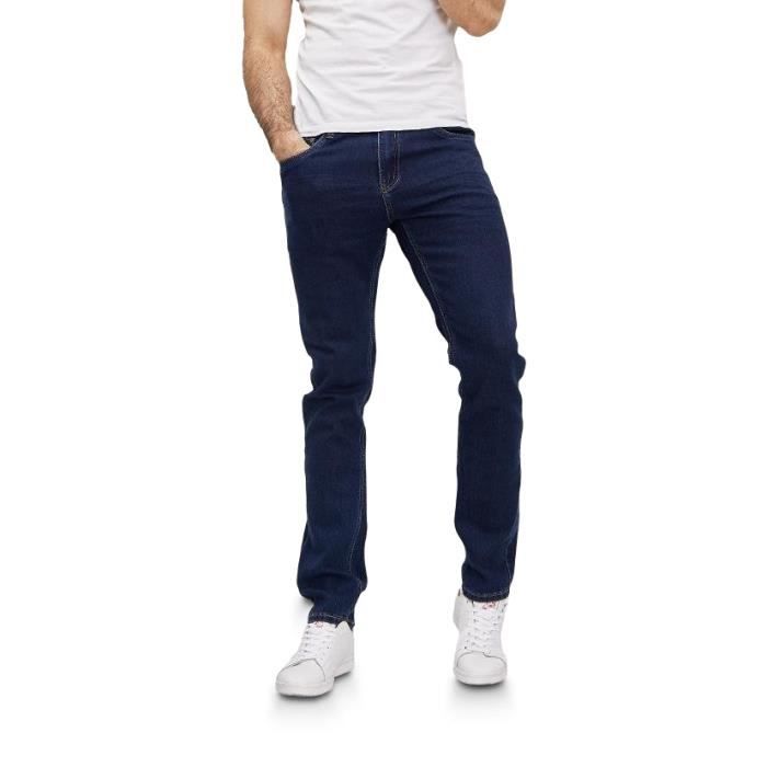 EDO JEAN - Jean homme - Jean slim bleu brut - Jean fashion denin