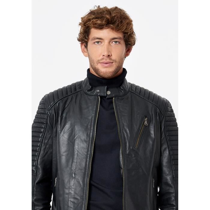 Veste Homme Kaporal Sacha - Coupe Régular à Carreaux - Col Montant - Zippée