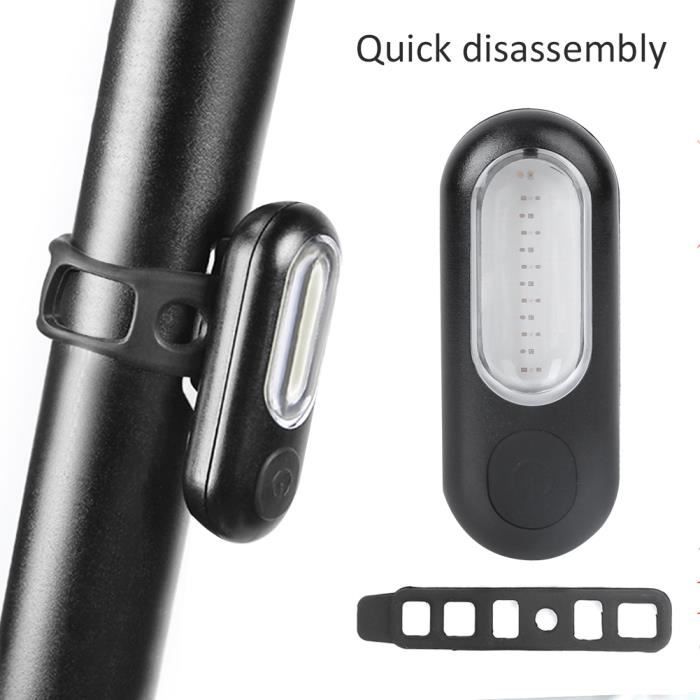 Kit Éclairage Vélo Sans Fil 400 LUX - Phare Et Feu Arrière LED, Montage Alu