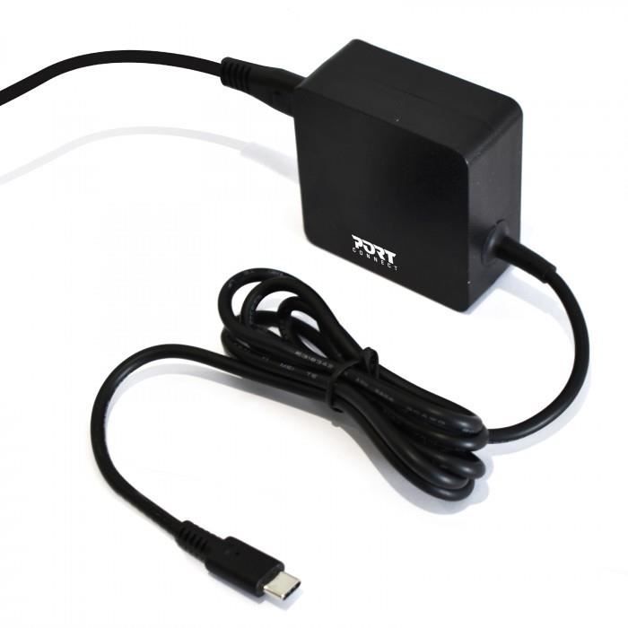 PORT DESIGNS Port Connect Power Supply USB Type C (45W) - Chargeur secteur universel 45 watts avec embout USB-C