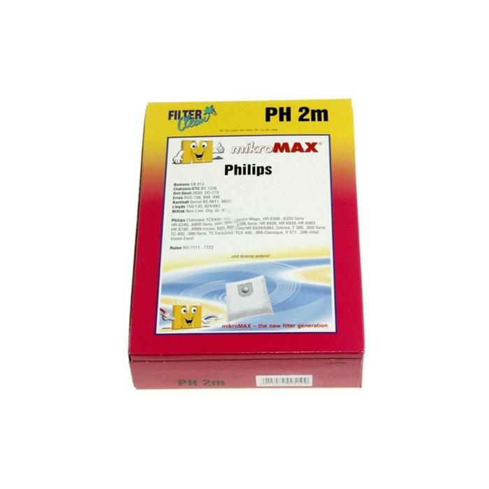 Sacs Aspirateur Philips FL0023K – Compatibles TCX, HR8731A, TCX738 - vue 2