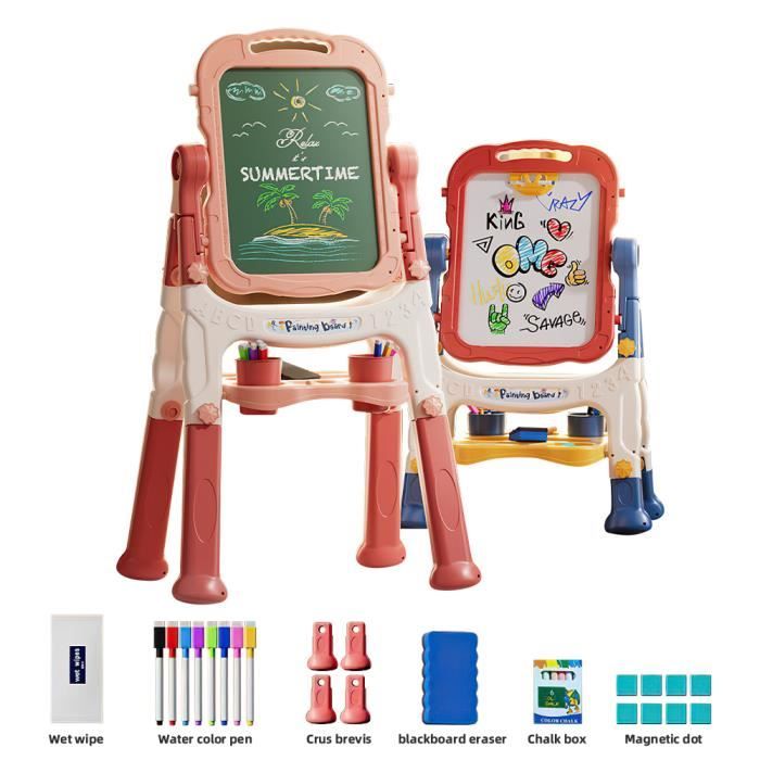 Tableau Enfant Magnétique 3 en 1 - GOPLUS - Noir/Blanc - Rouleau de Papier  et Boîtes de Rangement - Cdiscount Jeux - Jouets