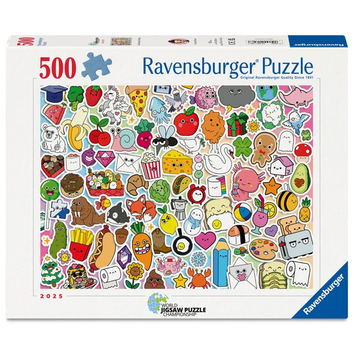 Ravensburger - Puzzle 500 pièces - Stickers kawaii - Adultes et enfants dès 12 ans - Puzzle de qualité supérieure - 12001796