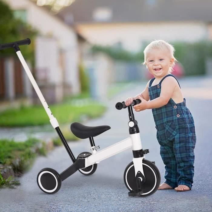 Fascol Draisienne 3 En 1 Évolutive – Vélo Sans Pédale, Tricycle Et Draisienne Avec Roues Auxiliaires, De 1 à 6 Ans