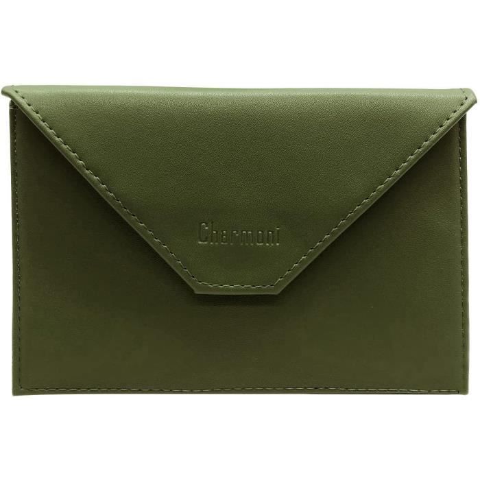 Charmoni Porte-Documents Voiture - Format Enveloppe - Cuir Synthétique - 11x15cm