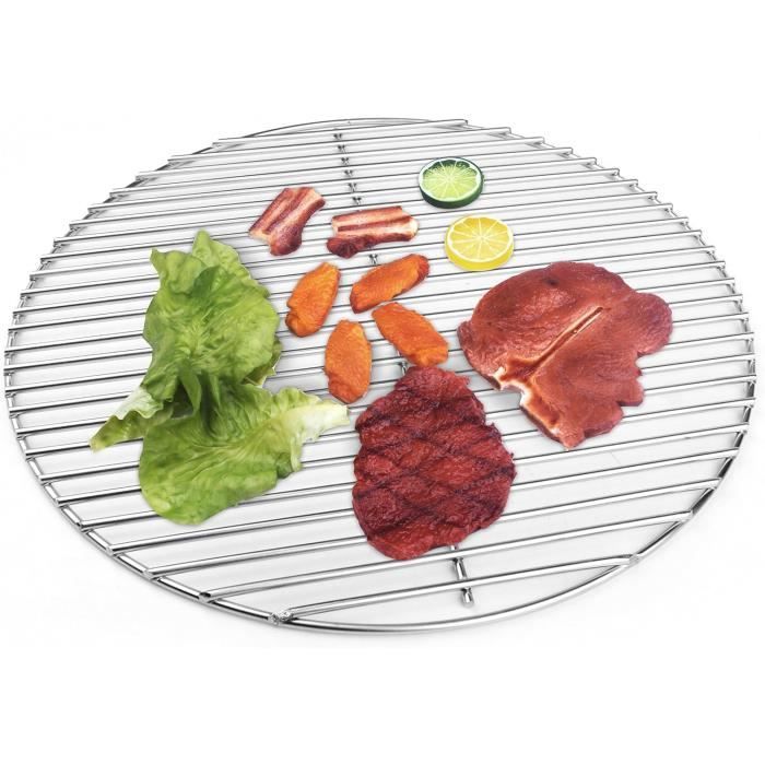 Grille De Barbecue En Acier Inoxydable 45 X 30 Cm - Grille De Rechange Pour Camping Et Extérieur