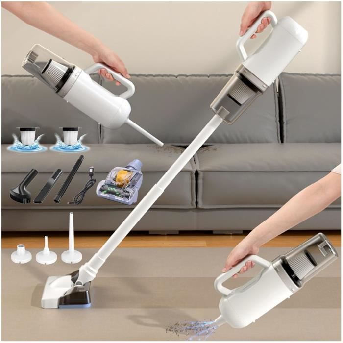 Aspirateur Laveur RedKey W12 SE Sans Fil, Sol Humide Et Sec, Désinfectant, Auto-nettoyant, 150W