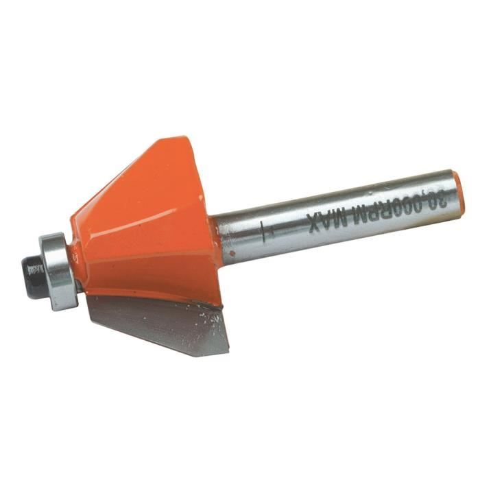 Qiilu Fraise à Biseau Fraise à Chanfrein En Alliage YG6 En Acier Au