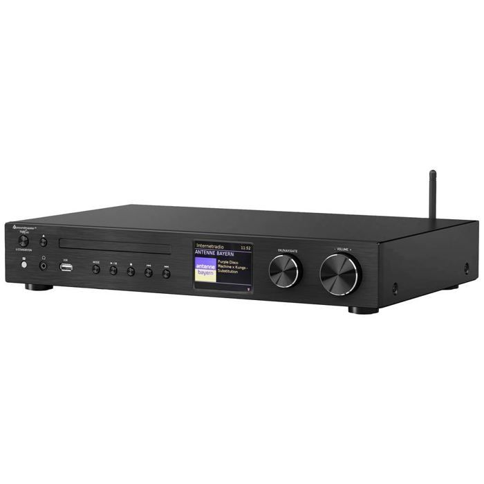 soundmaster ICD4350SW Lecteur CD noir WiFi DAB+ Lecteur CD Bluetooth® radio Internet