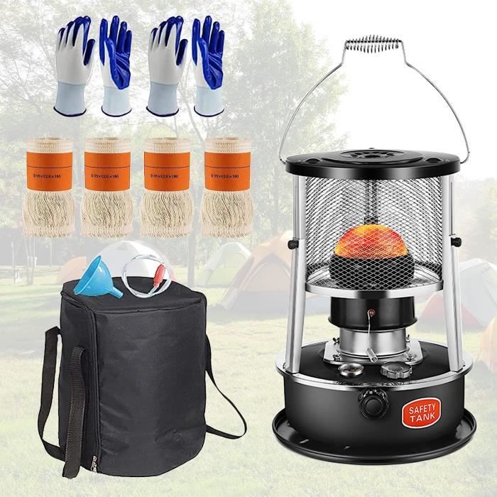 Poêle à Pétrole Intérieur 10 Mèches - Portable Pour Camping, Jardin - Capacité 1L - Type 2608