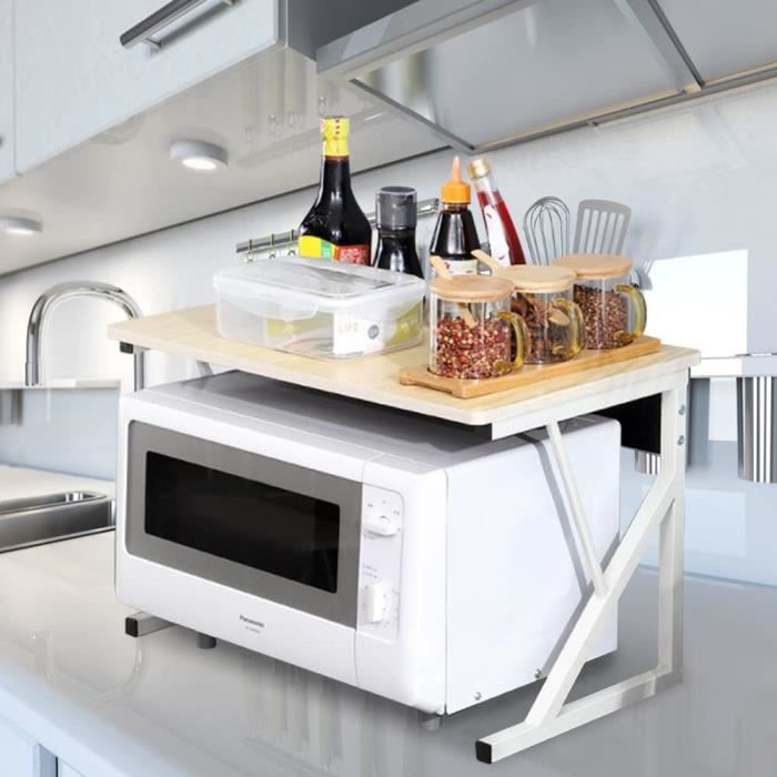 sur étagère micro-ondes Micro-ondes grille four à micro-ondes four à micro- ondes table cuisine étagère riz cuisinière cuisinière étagère étagère  étagère comptoir rack 2 niveau étagère à micro-ondes ( : : Cuisine  et