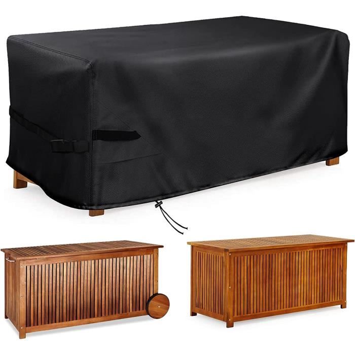 Housse De Coffre De Terrasse Robuste En Tissu Oxford 210D Impermeable Pour Banc De Rangement Exterieur Meubles De Jardin Table Ottomane Housse Anti Poussiere 130 X 60 X 71 Cm L X L X H 90933968