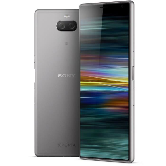 Achat T&eacute;l&eacute;phone portable SONY Xperia 10 Plus Argent 64 Go pas cher