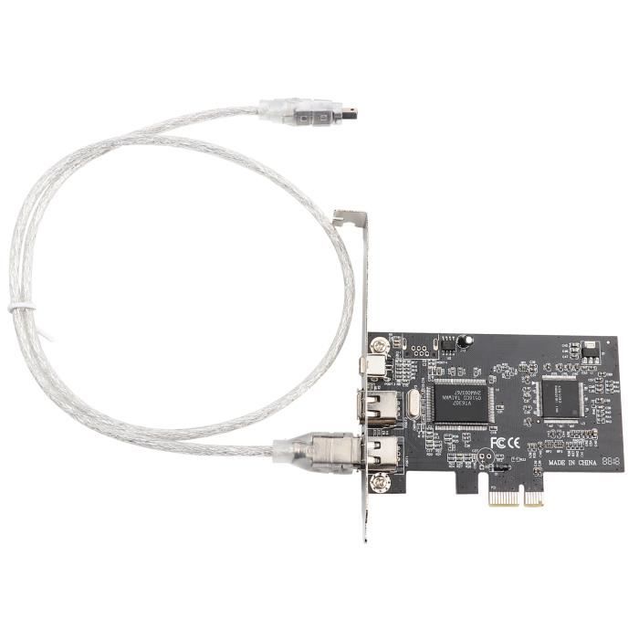 Carte dextension PCI-E Firewire carte de capture vidéo PCI-E vers 1394 PCI Express vers contrôleur dadaptateur externe IEEE