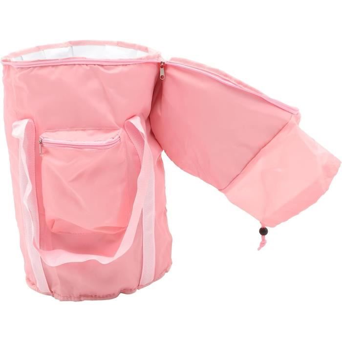 Baignoire Gonflable Portable Bain De Glace Rose 120x84x51cm - Seau Bain Adulte Pliable