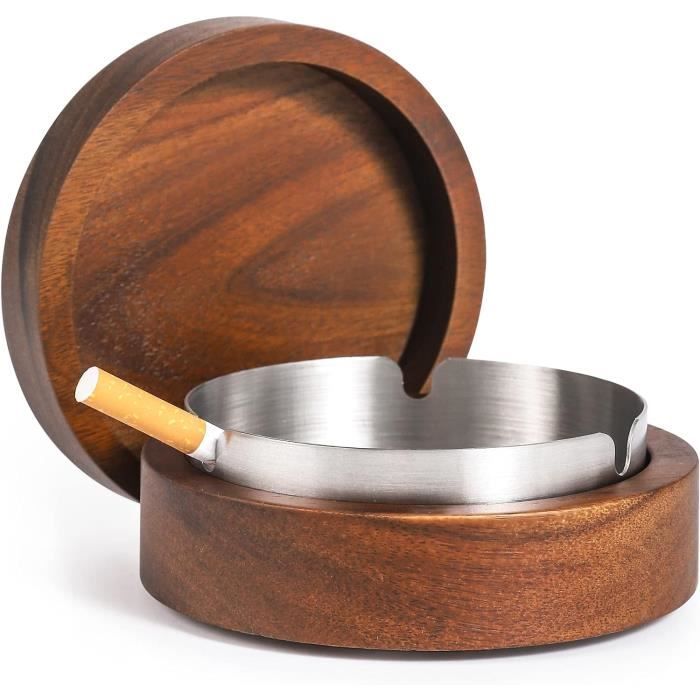 Lot De 4 Cendriers Relaxdays Avec Couvercle - Acier Inox Argenté Pour Intérieur Et Extérieur
