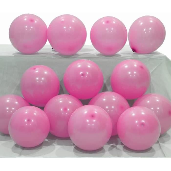 100 Ballons En Latex 5 Pouces - Rose Bébé, Bleu Foncé, Rouge Vin - Pour Fête & Mariage