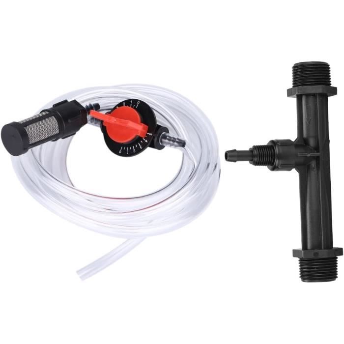 Kit Injecteur D'engrais Venturi G3/4 Pour Irrigation Goutte à Goutte - Débit 0,65-2,423 L/h - Principe De Siphon