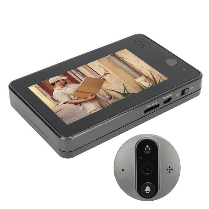 Judas De Porte Caméra WIFI HD4K - Vision 160° - Voix Bidirectionnelle - XMEye