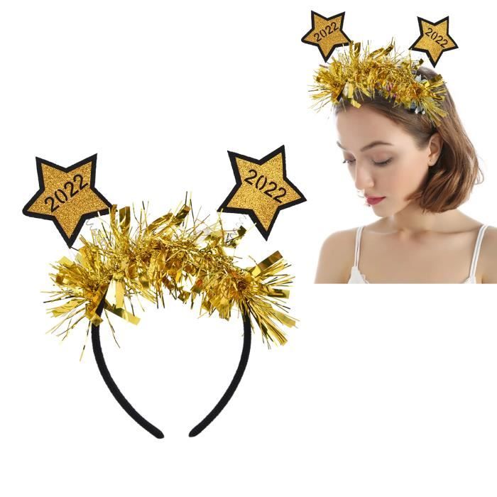 Fashband Bandeau Lumineux à LED Avec Boules Disco Et étoiles